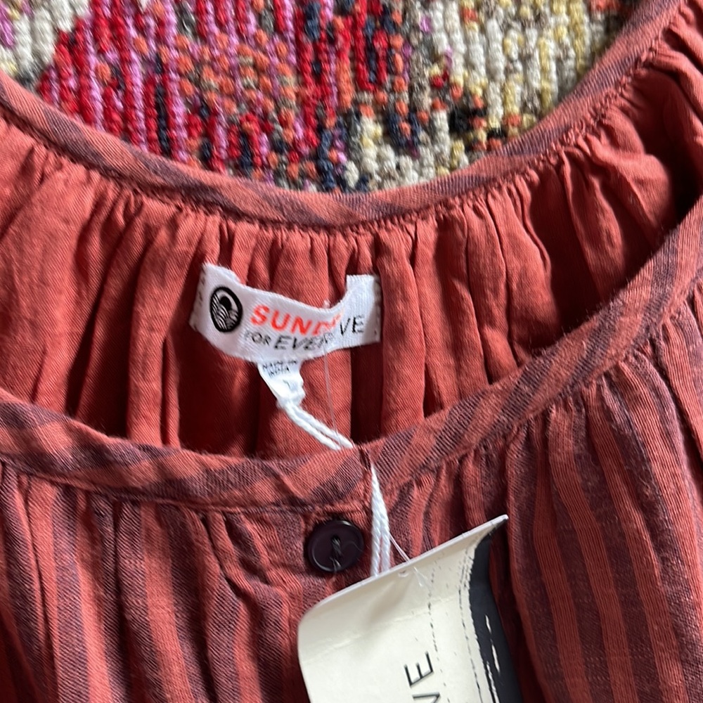 Evereve Sundry Stripe Summer Cami Tank Size M - Picture 4 of 6